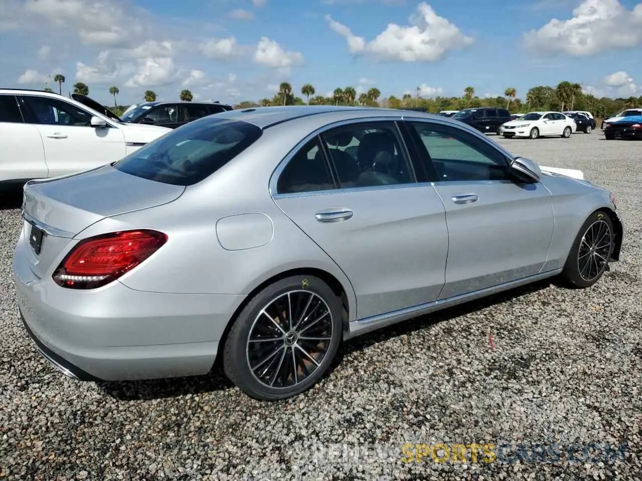 3 Photograph of a damaged car W1KWF8DB6MR650610 MERCEDES-BENZ C-CLASS 2021