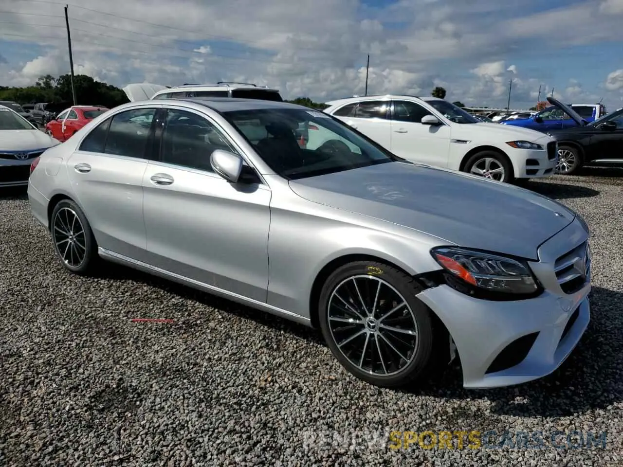 4 Photograph of a damaged car W1KWF8DB6MR650610 MERCEDES-BENZ C-CLASS 2021