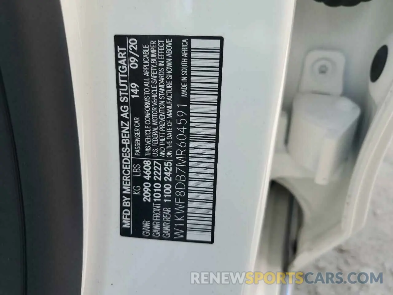 13 Photograph of a damaged car W1KWF8DB7MR604591 MERCEDES-BENZ C-CLASS 2021