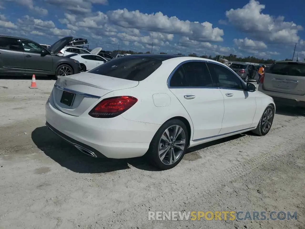3 Photograph of a damaged car W1KWF8DB7MR604591 MERCEDES-BENZ C-CLASS 2021