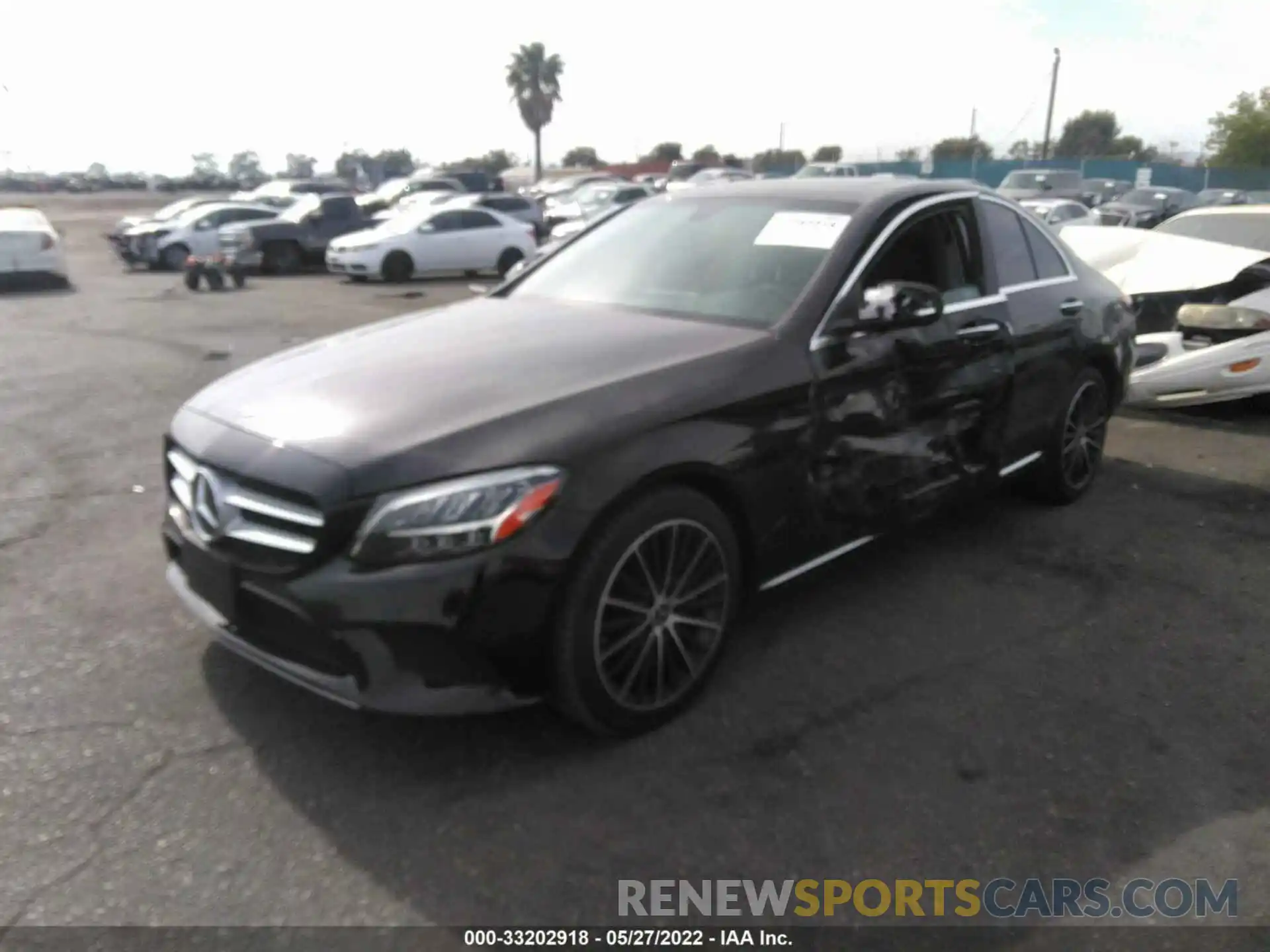 2 Photograph of a damaged car W1KWF8DB7MR614974 MERCEDES-BENZ C-CLASS 2021