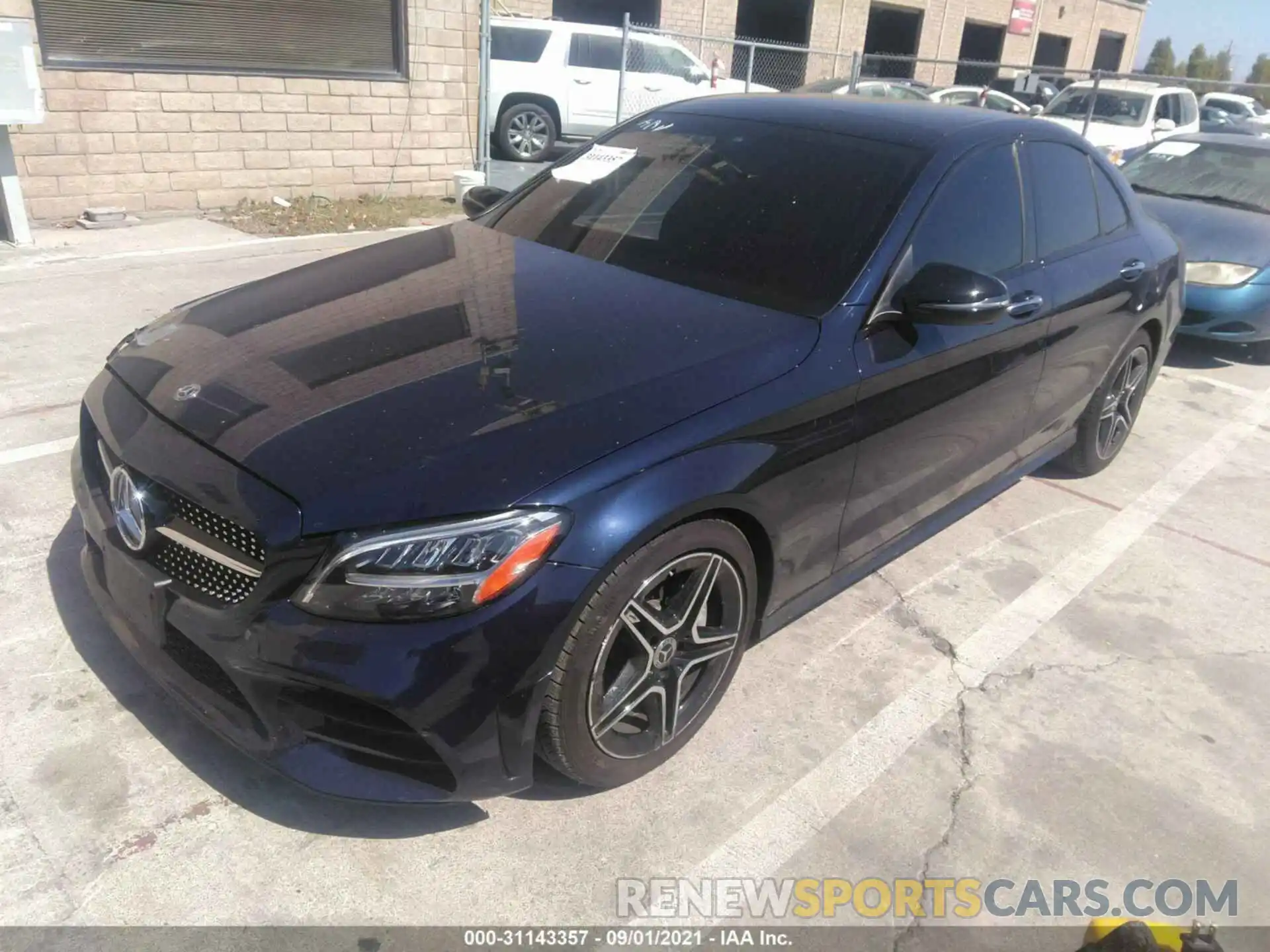 2 Photograph of a damaged car W1KWF8DB7MR616613 MERCEDES-BENZ C-CLASS 2021