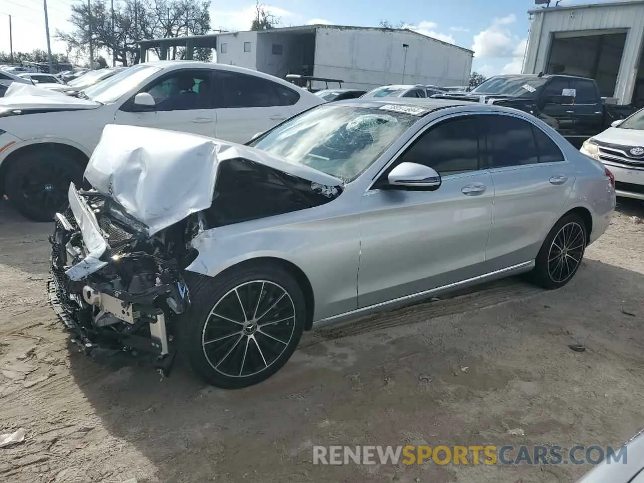 1 Photograph of a damaged car W1KWF8DB7MR632293 MERCEDES-BENZ C-CLASS 2021