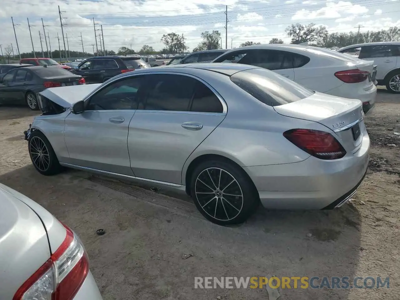 2 Photograph of a damaged car W1KWF8DB7MR632293 MERCEDES-BENZ C-CLASS 2021
