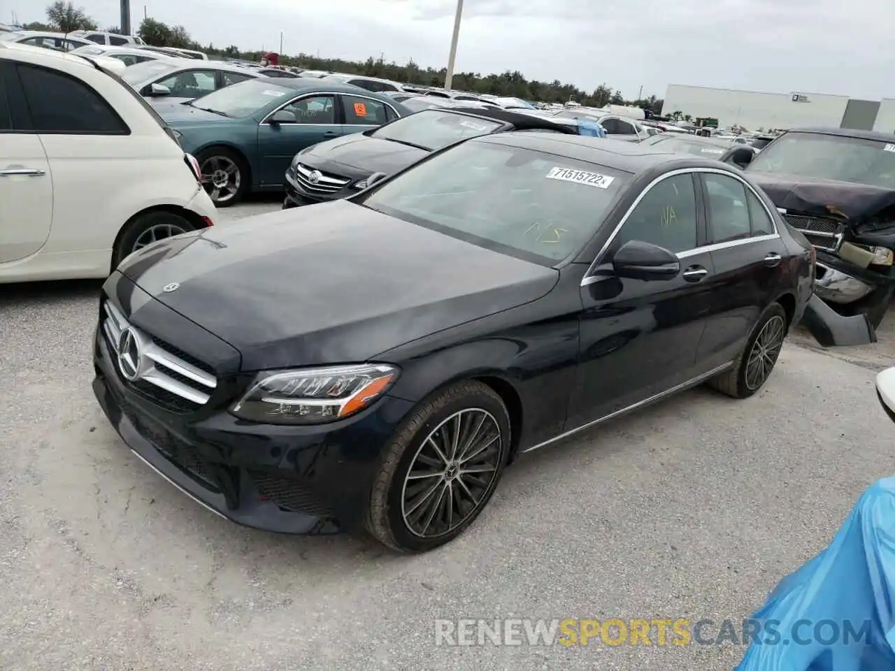 1 Photograph of a damaged car W1KWF8DB7MR649854 MERCEDES-BENZ C-CLASS 2021