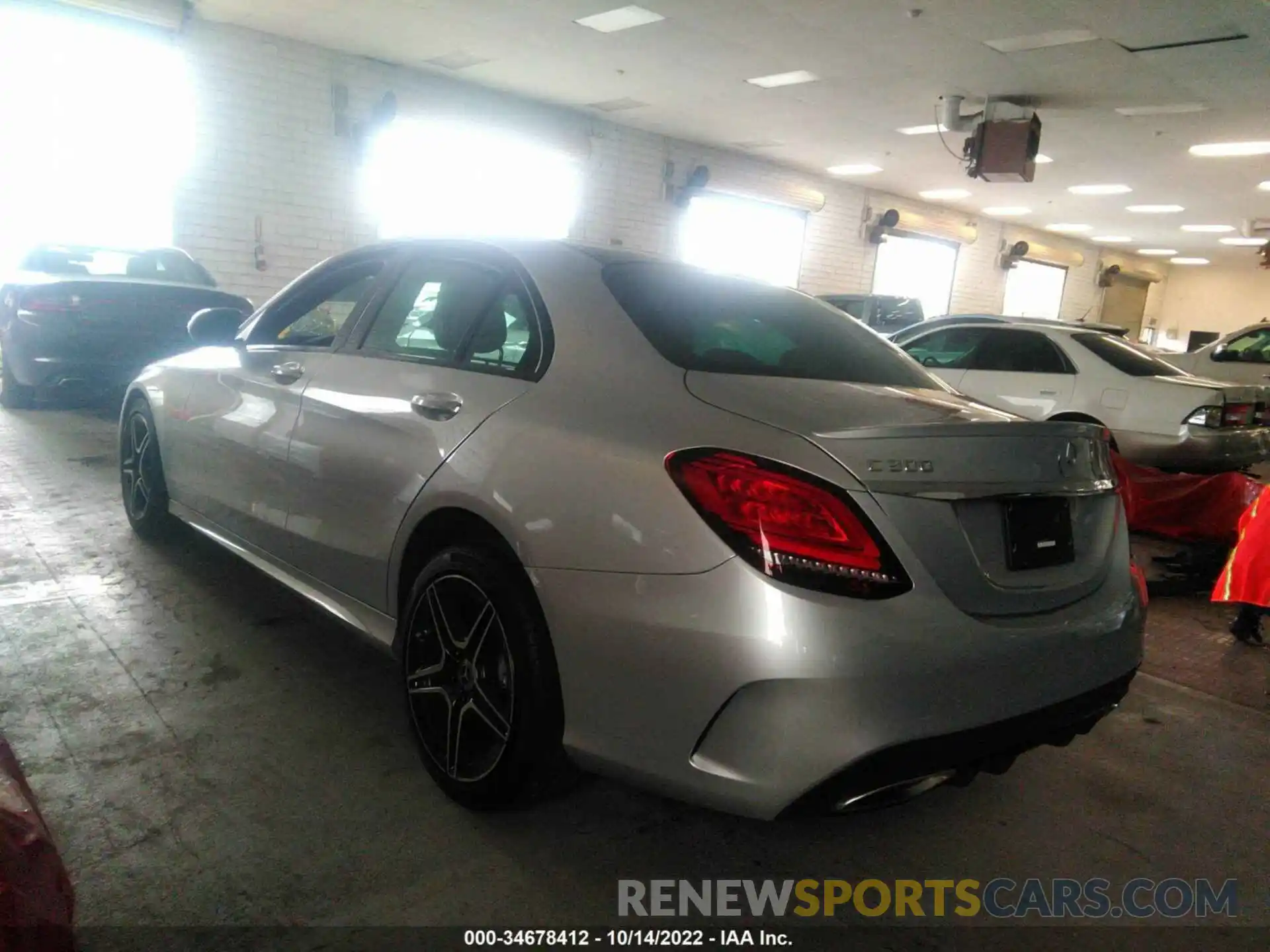 3 Photograph of a damaged car W1KWF8DB8MR619391 MERCEDES-BENZ C-CLASS 2021