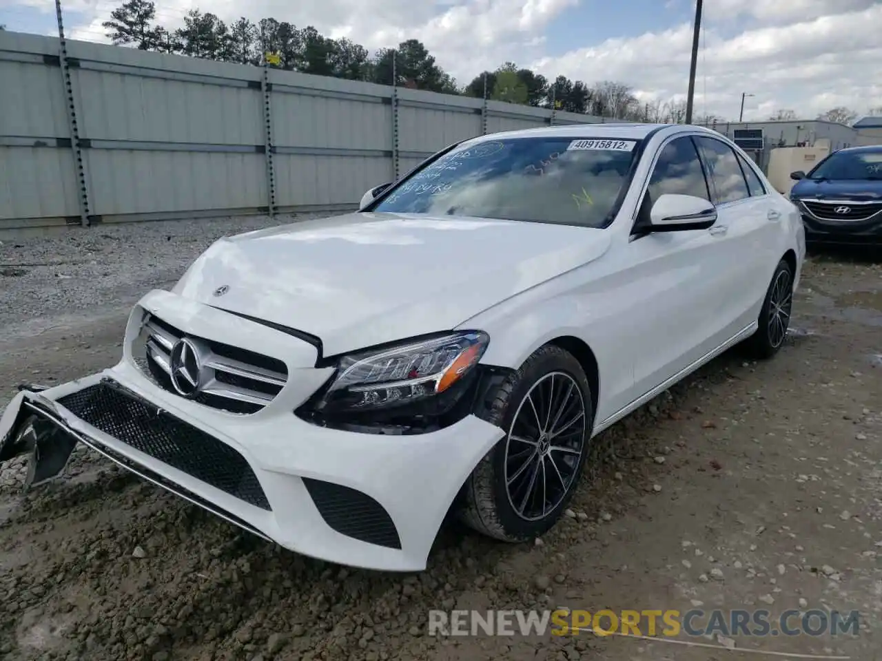 2 Photograph of a damaged car W1KWF8DB9MR647233 MERCEDES-BENZ C-CLASS 2021