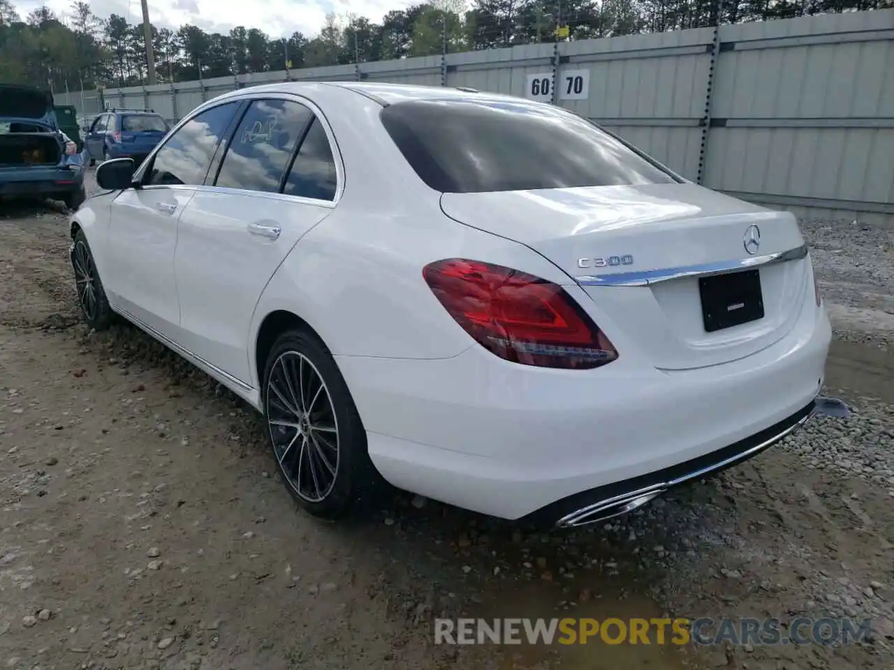 3 Photograph of a damaged car W1KWF8DB9MR647233 MERCEDES-BENZ C-CLASS 2021