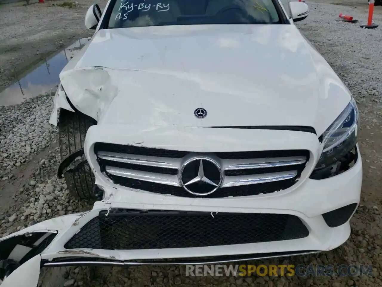 7 Photograph of a damaged car W1KWF8DB9MR647233 MERCEDES-BENZ C-CLASS 2021