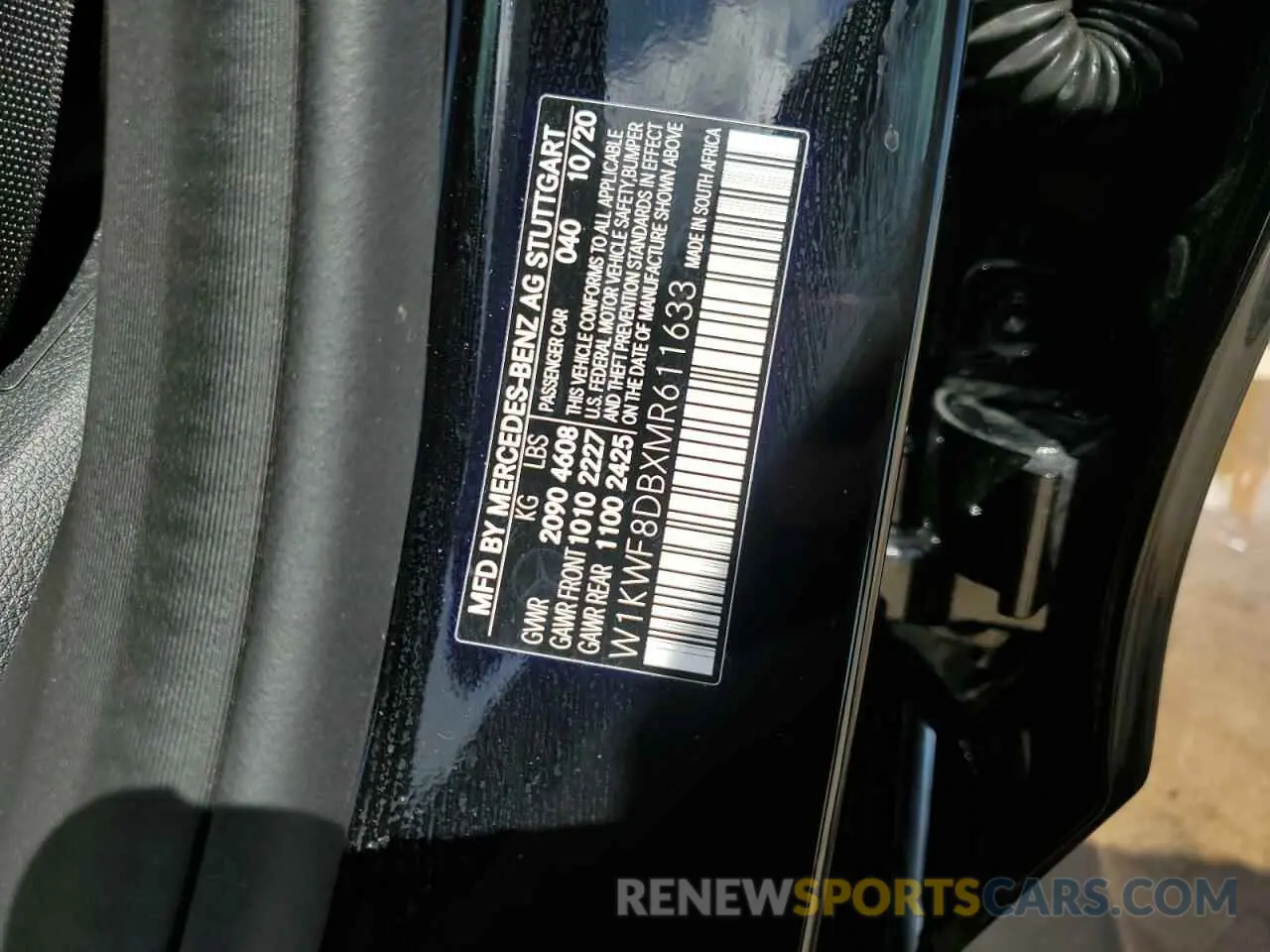 13 Photograph of a damaged car W1KWF8DBXMR611633 MERCEDES-BENZ C-CLASS 2021