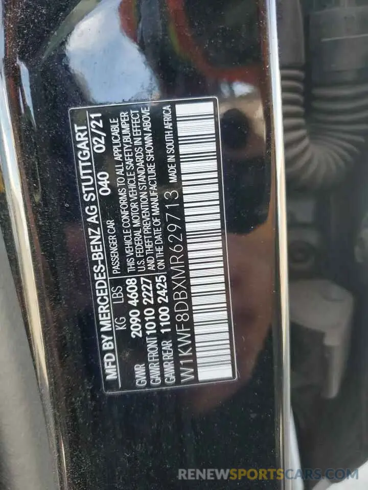 15 Photograph of a damaged car W1KWF8DBXMR629713 MERCEDES-BENZ C-CLASS 2021
