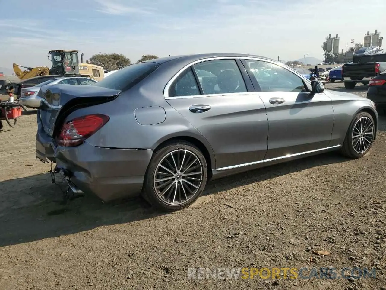 3 Photograph of a damaged car W1KWF8DBXMR638766 MERCEDES-BENZ C-CLASS 2021