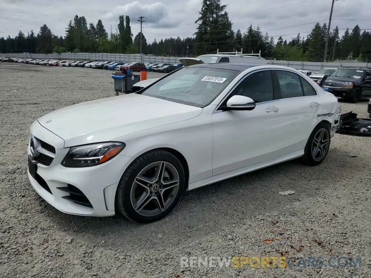 1 Photograph of a damaged car W1KWF8EB0MR610635 MERCEDES-BENZ C-CLASS 2021