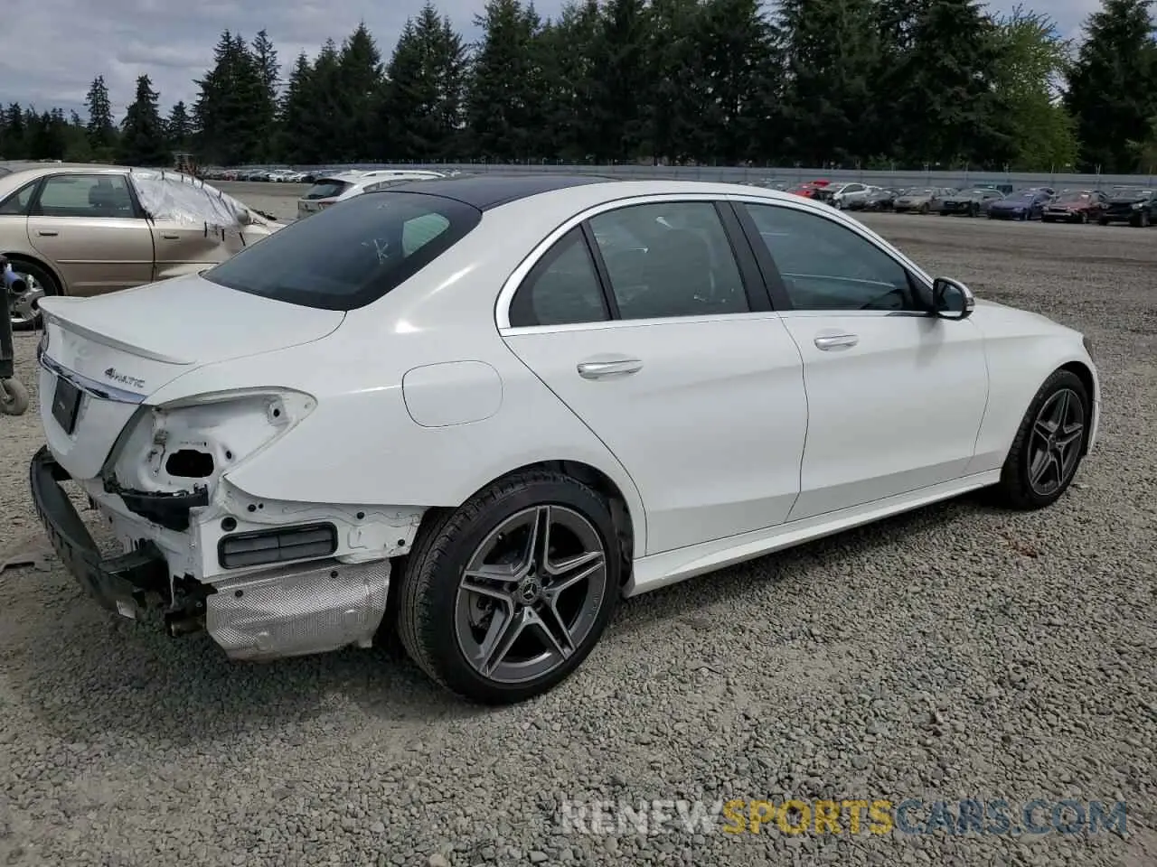 3 Photograph of a damaged car W1KWF8EB0MR610635 MERCEDES-BENZ C-CLASS 2021