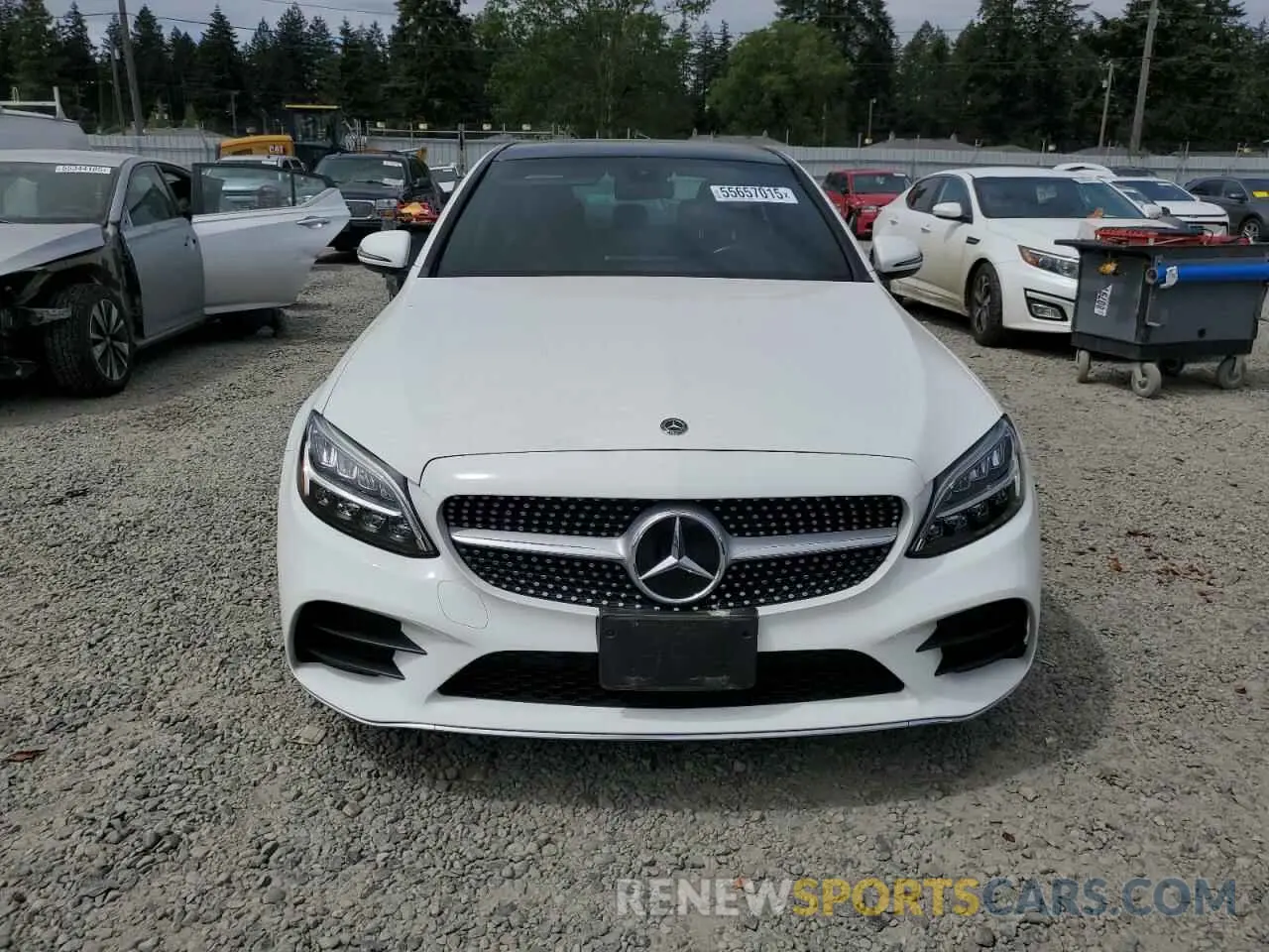 5 Photograph of a damaged car W1KWF8EB0MR610635 MERCEDES-BENZ C-CLASS 2021