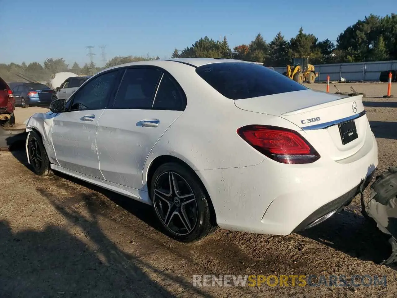 2 Photograph of a damaged car W1KWF8EB0MR649659 MERCEDES-BENZ C-CLASS 2021