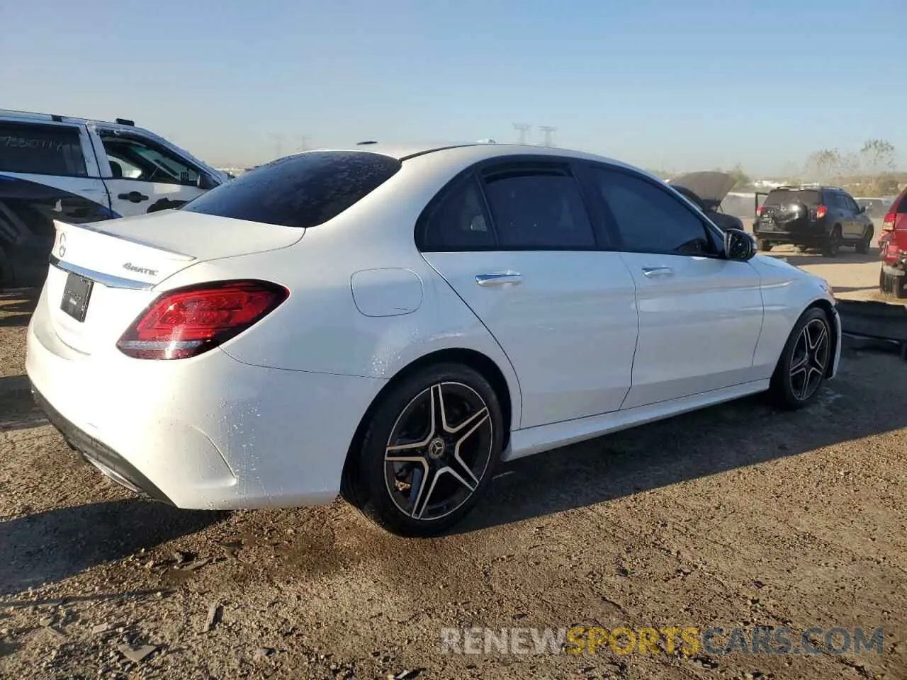 3 Photograph of a damaged car W1KWF8EB0MR649659 MERCEDES-BENZ C-CLASS 2021