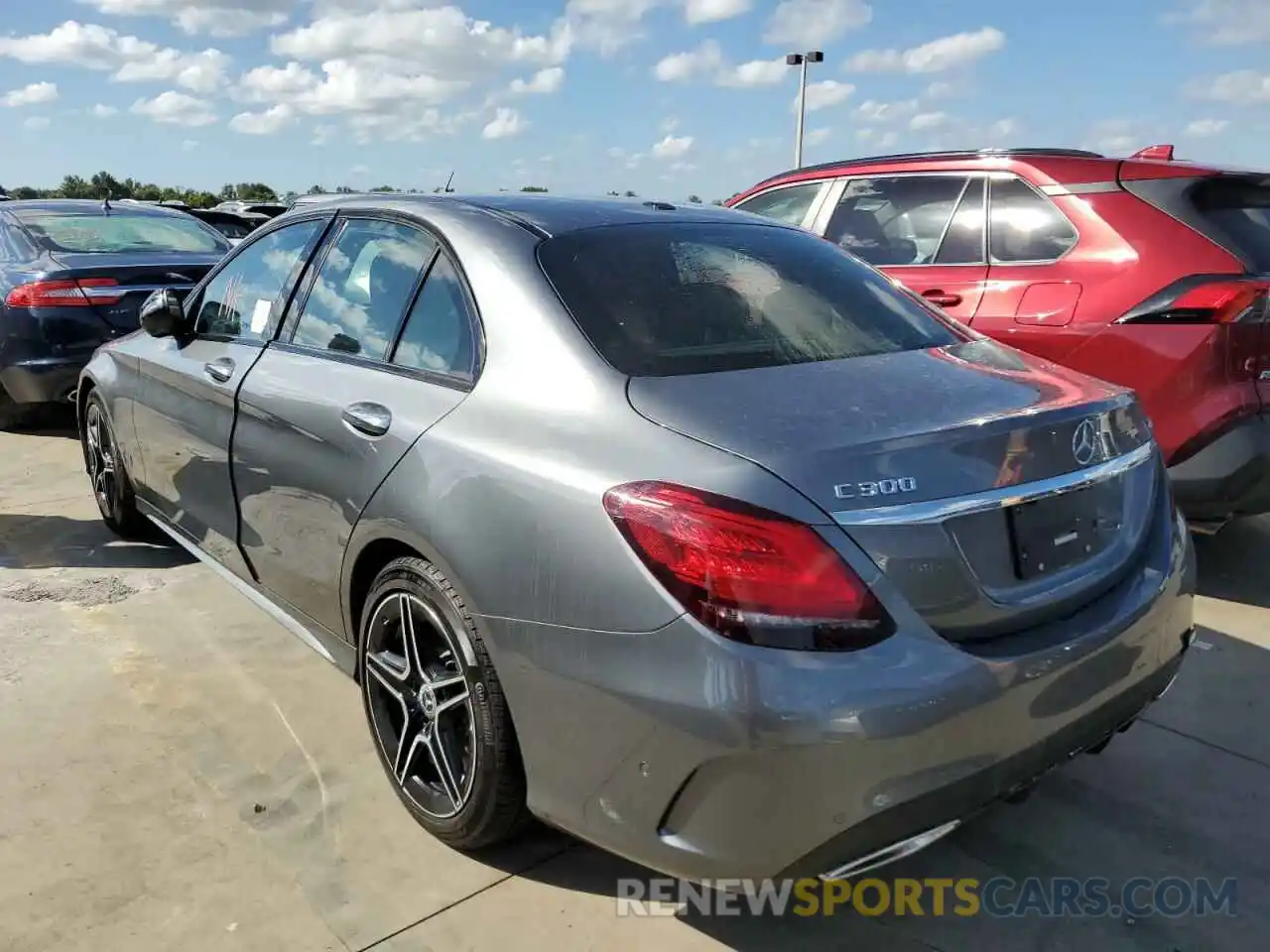 3 Photograph of a damaged car W1KWF8EB1MR628898 MERCEDES-BENZ C-CLASS 2021