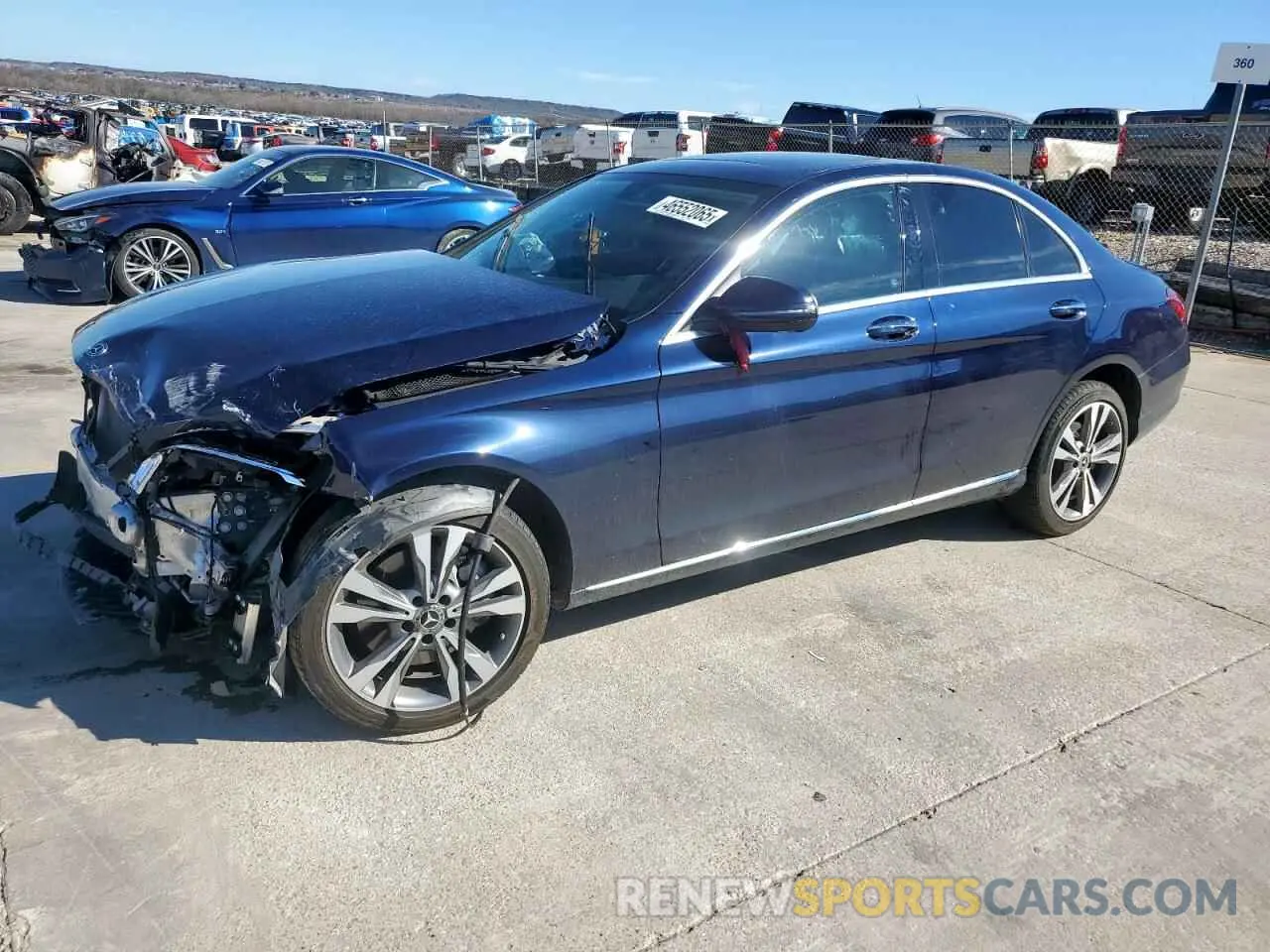 1 Photograph of a damaged car W1KWF8EB1MR642624 MERCEDES-BENZ C-CLASS 2021