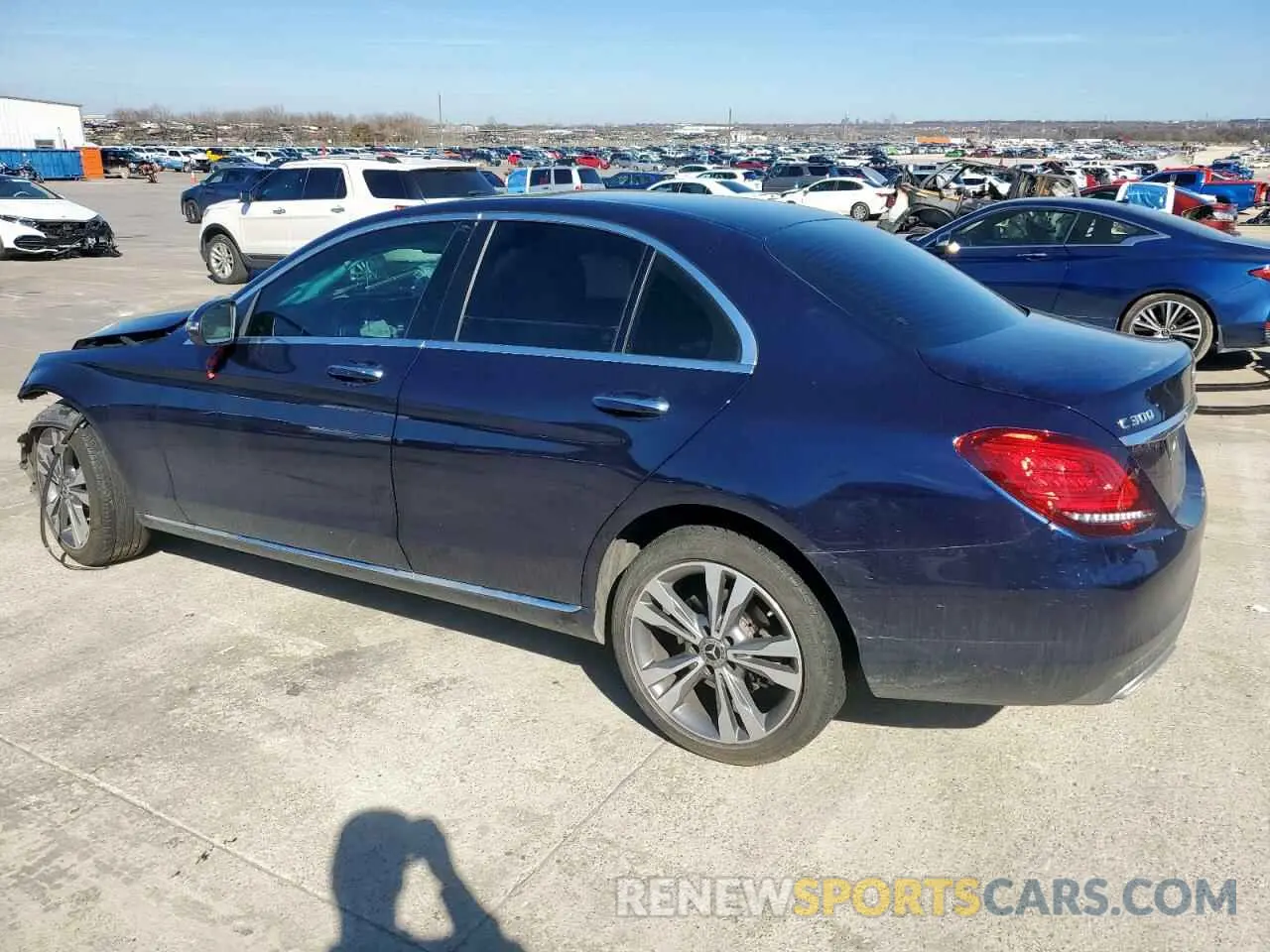 2 Photograph of a damaged car W1KWF8EB1MR642624 MERCEDES-BENZ C-CLASS 2021