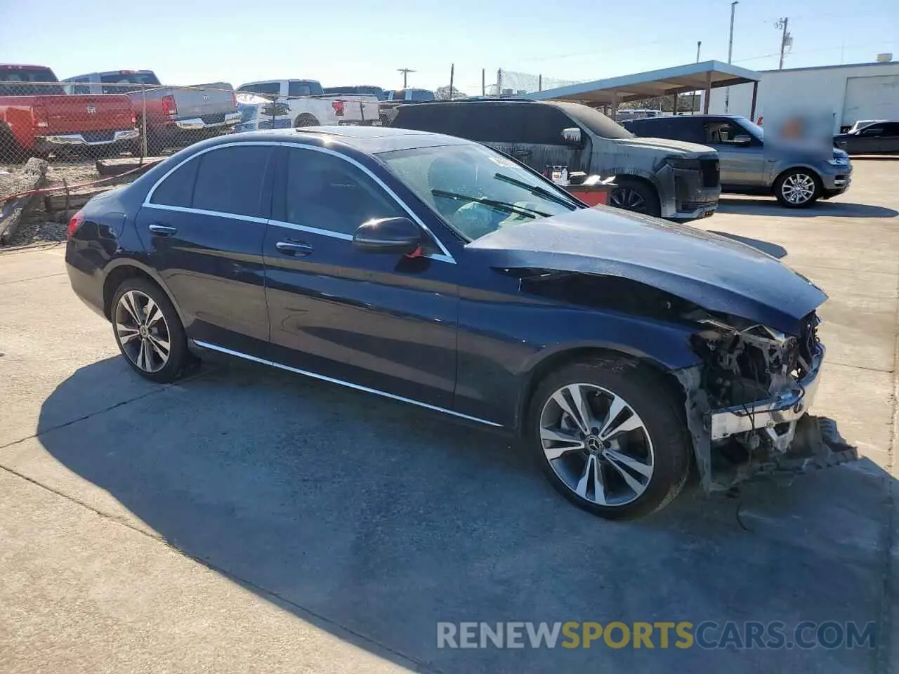 4 Photograph of a damaged car W1KWF8EB1MR642624 MERCEDES-BENZ C-CLASS 2021