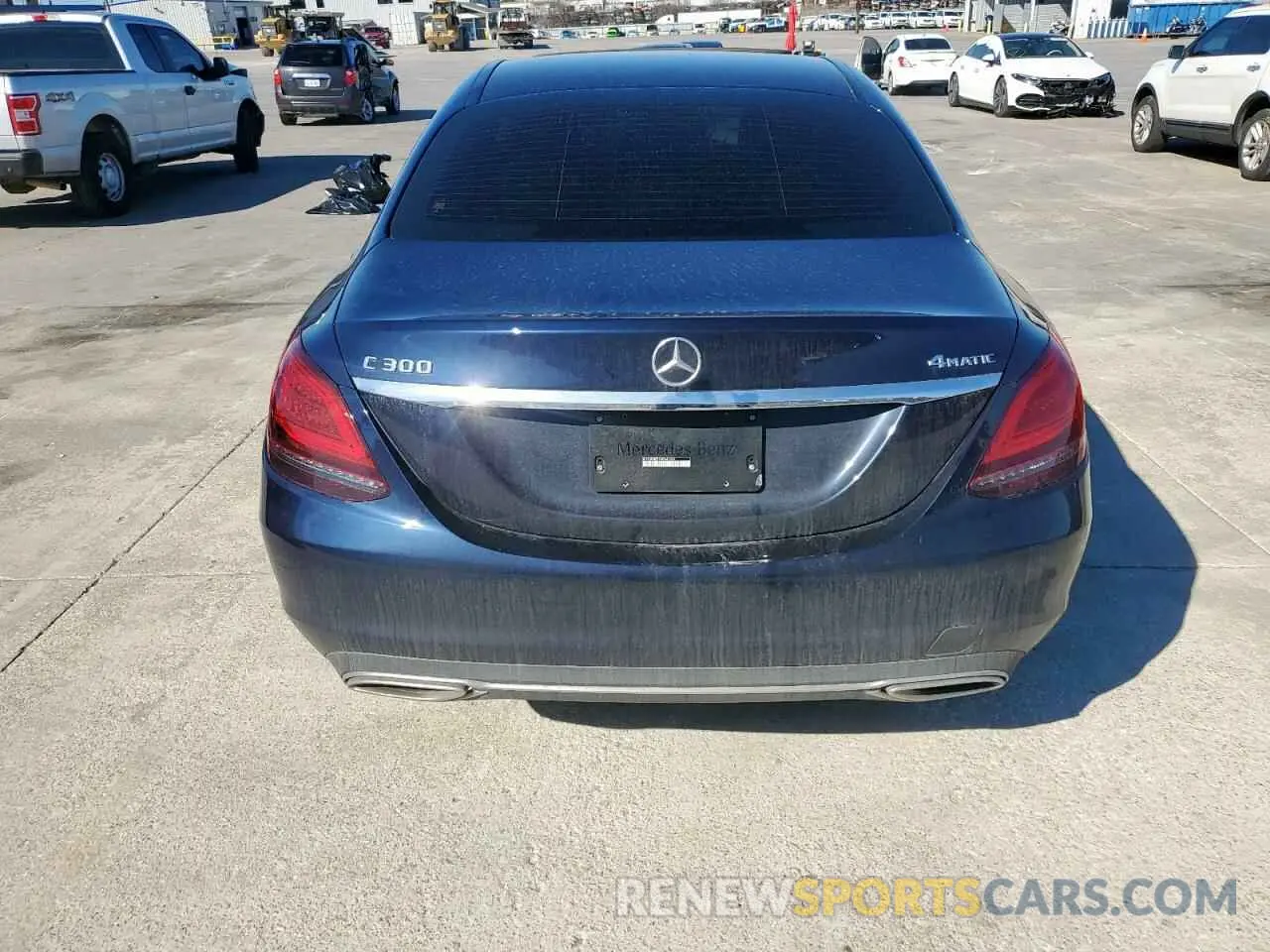 6 Photograph of a damaged car W1KWF8EB1MR642624 MERCEDES-BENZ C-CLASS 2021