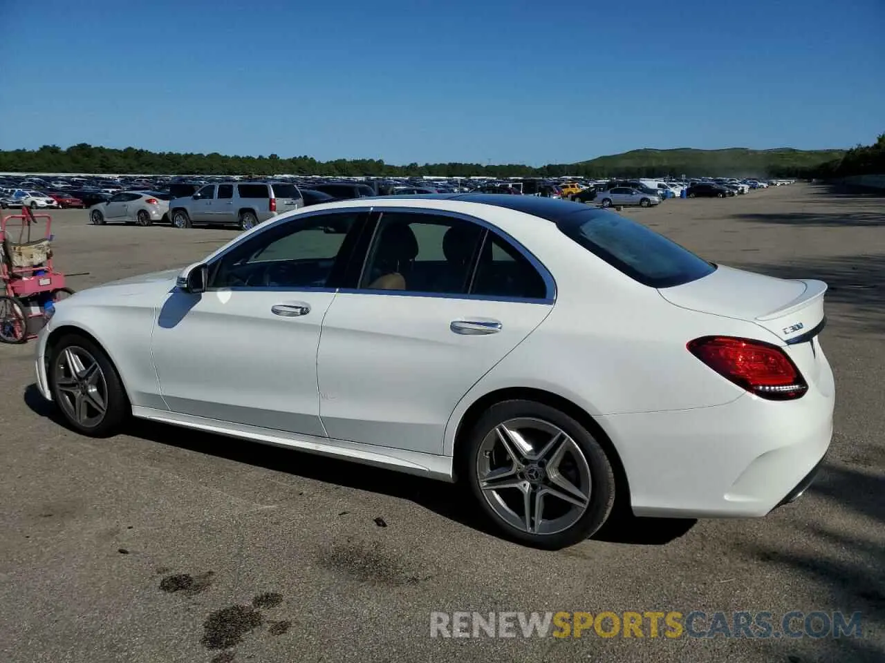 2 Photograph of a damaged car W1KWF8EB2MR619336 MERCEDES-BENZ C-CLASS 2021
