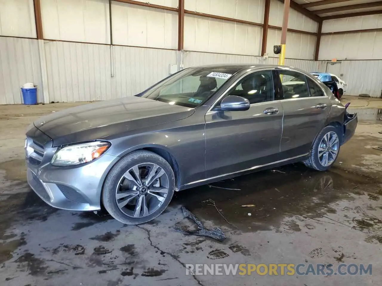 1 Photograph of a damaged car W1KWF8EB2MR639506 MERCEDES-BENZ C-CLASS 2021