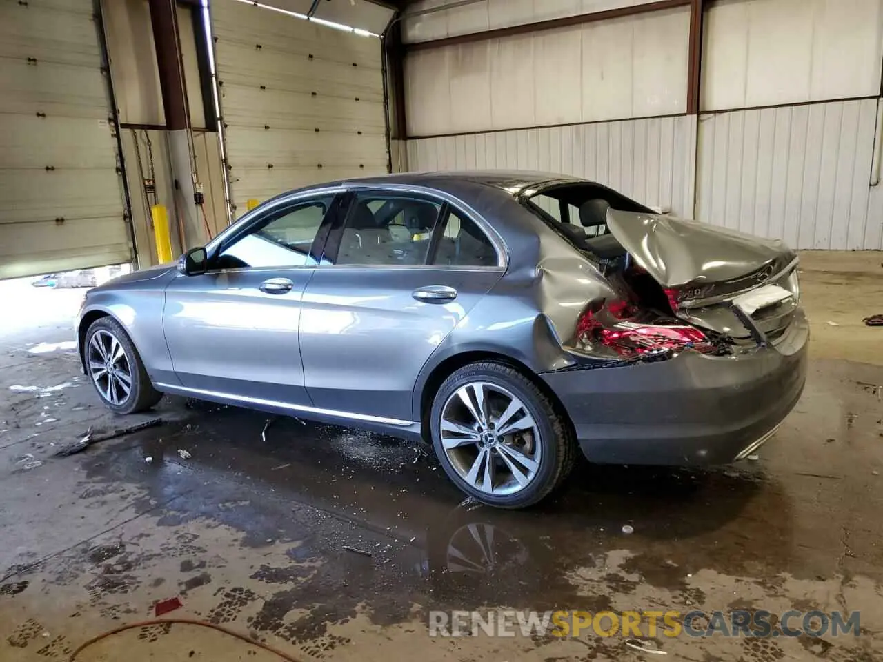 2 Photograph of a damaged car W1KWF8EB2MR639506 MERCEDES-BENZ C-CLASS 2021
