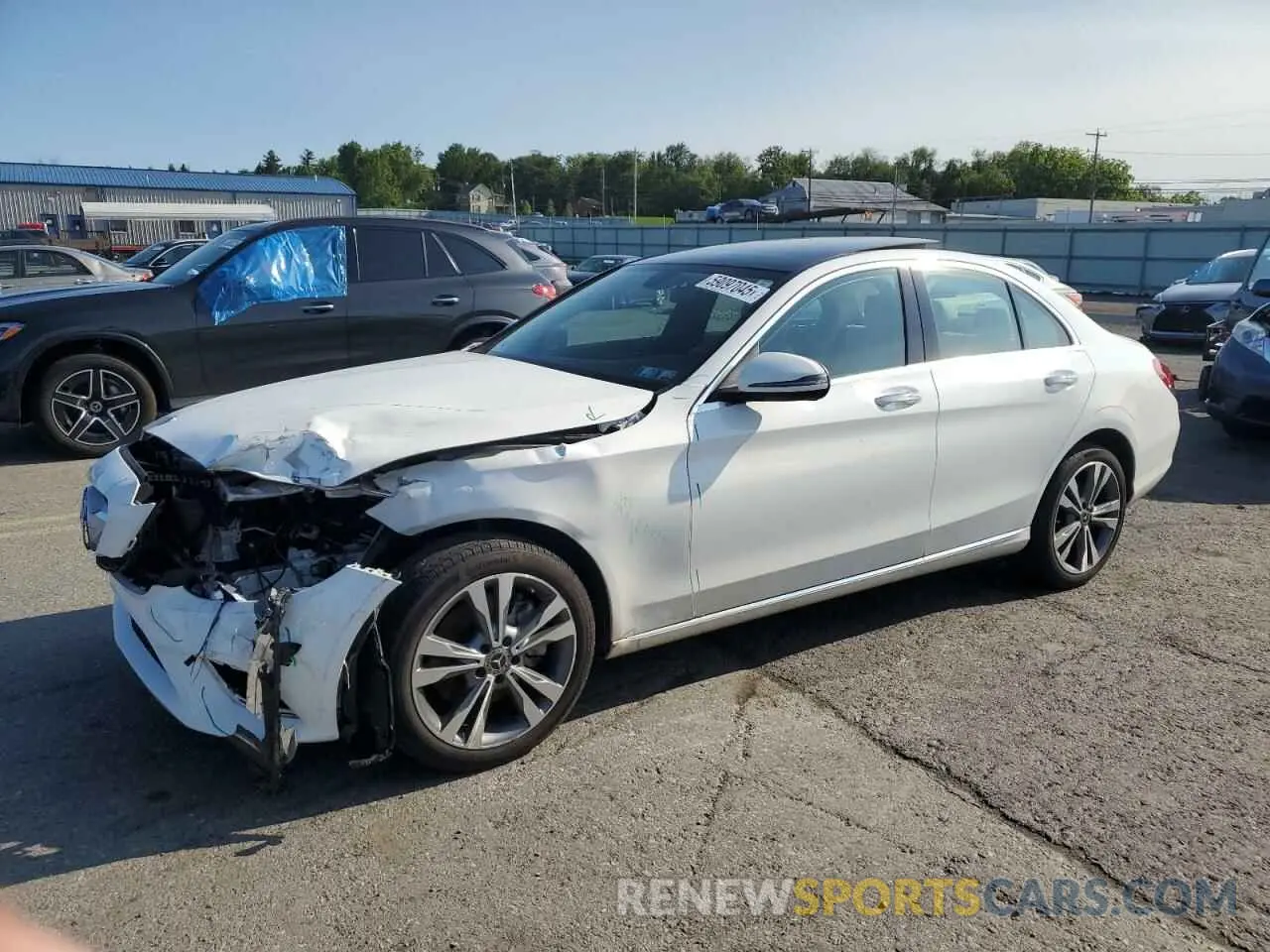 1 Photograph of a damaged car W1KWF8EB4MR637322 MERCEDES-BENZ C-CLASS 2021