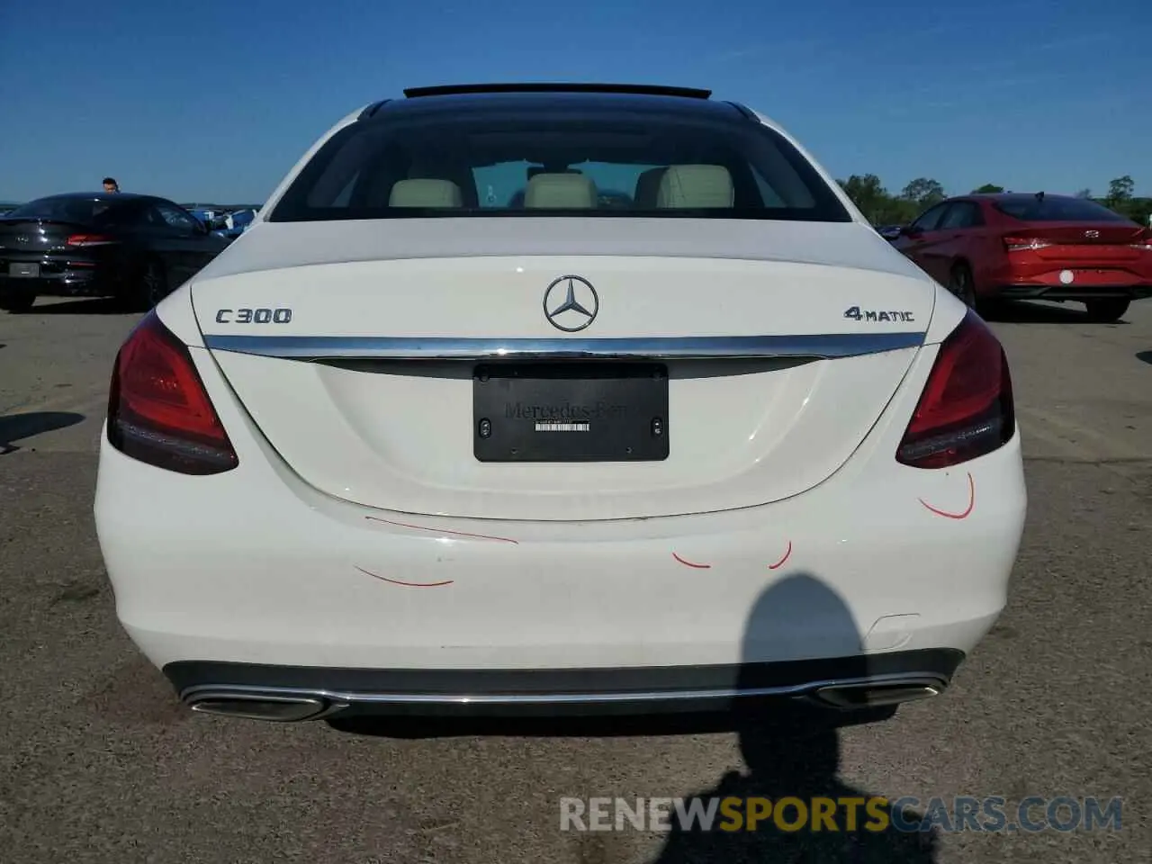 6 Photograph of a damaged car W1KWF8EB4MR637322 MERCEDES-BENZ C-CLASS 2021
