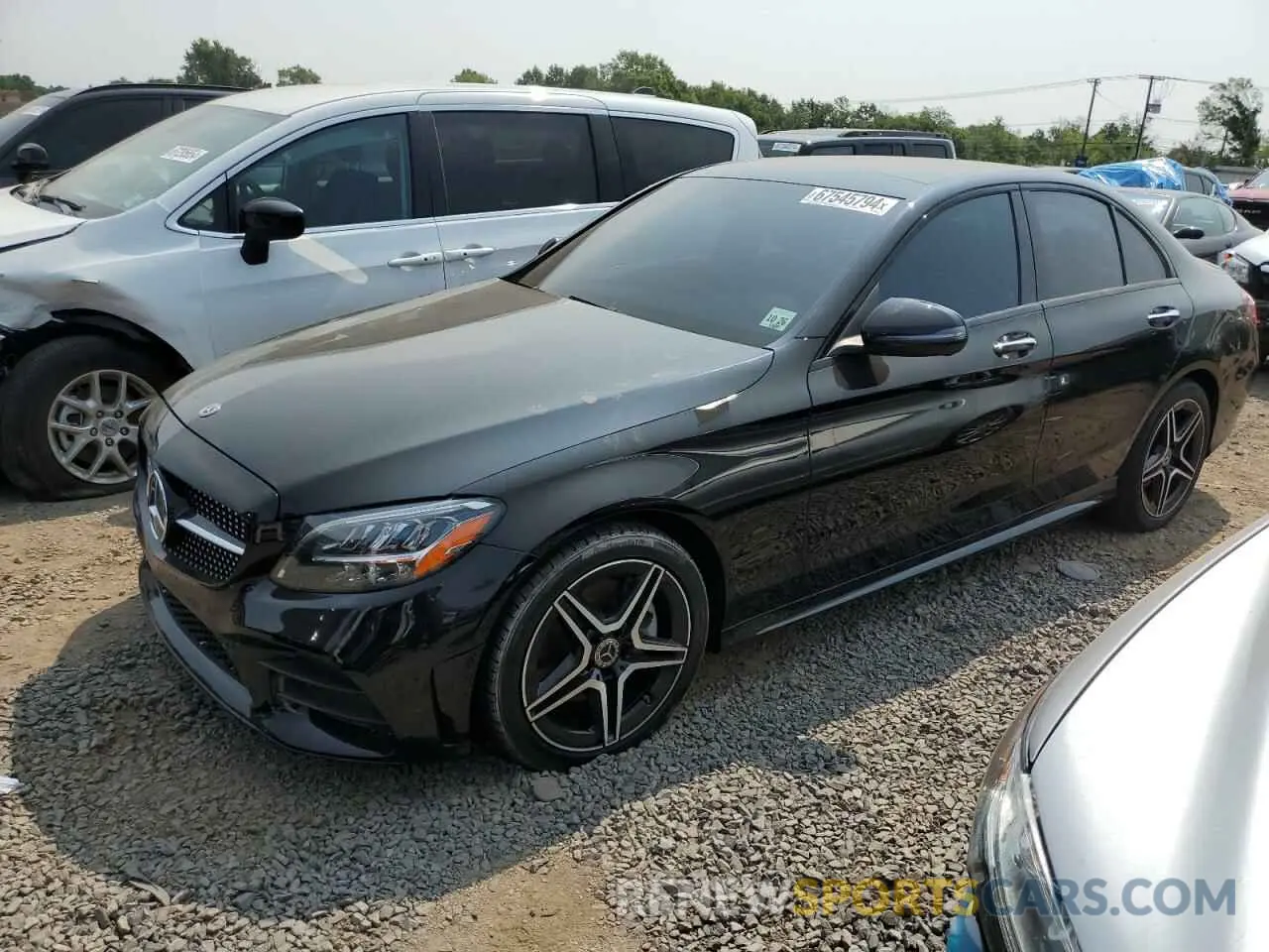 1 Photograph of a damaged car W1KWF8EB4MR645999 MERCEDES-BENZ C-CLASS 2021