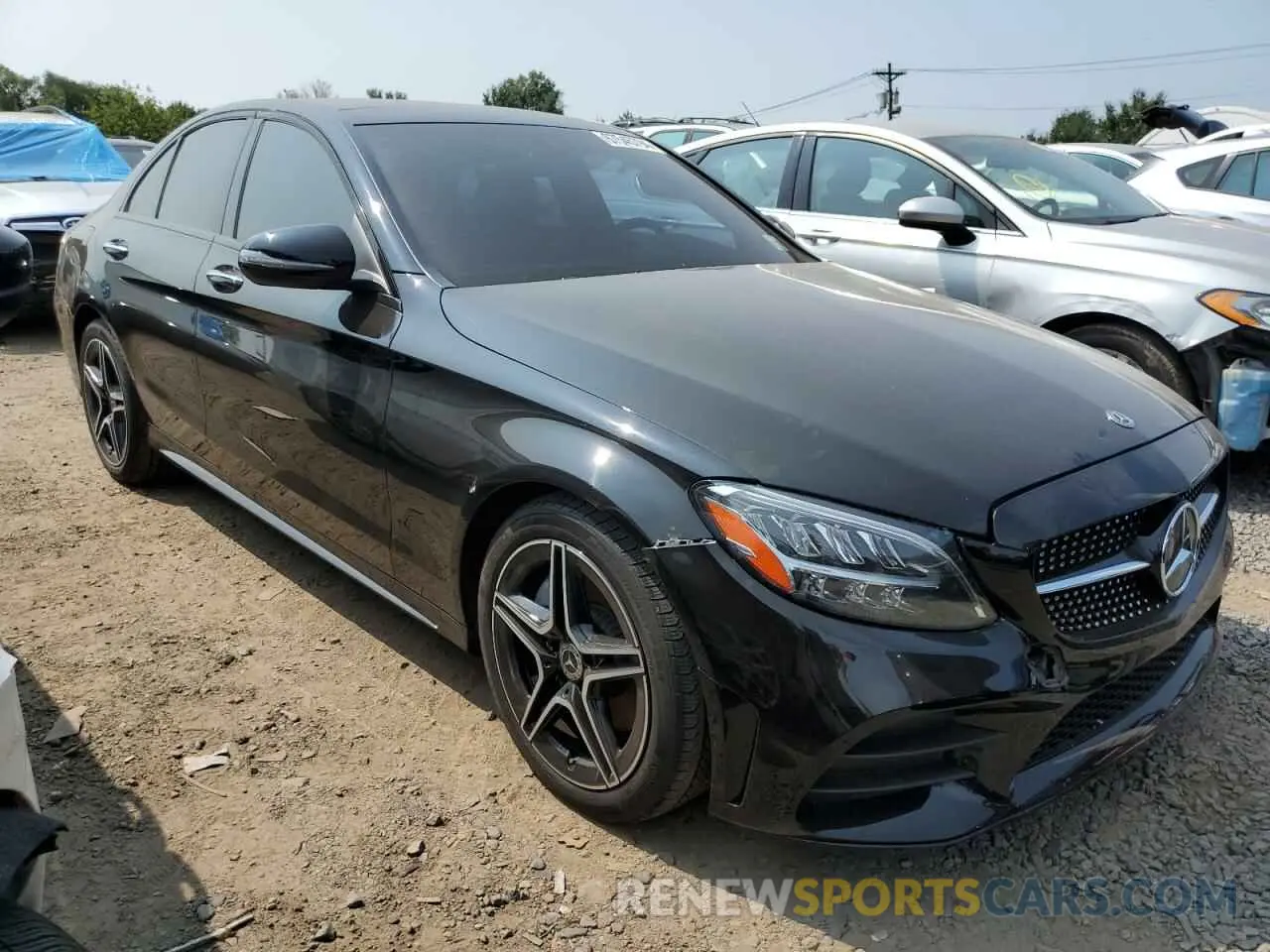 4 Photograph of a damaged car W1KWF8EB4MR645999 MERCEDES-BENZ C-CLASS 2021