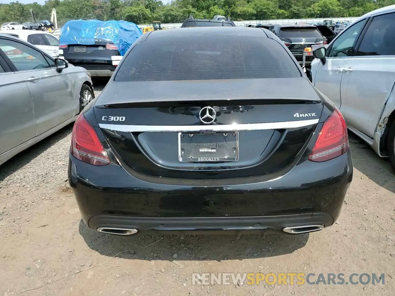 6 Photograph of a damaged car W1KWF8EB4MR645999 MERCEDES-BENZ C-CLASS 2021