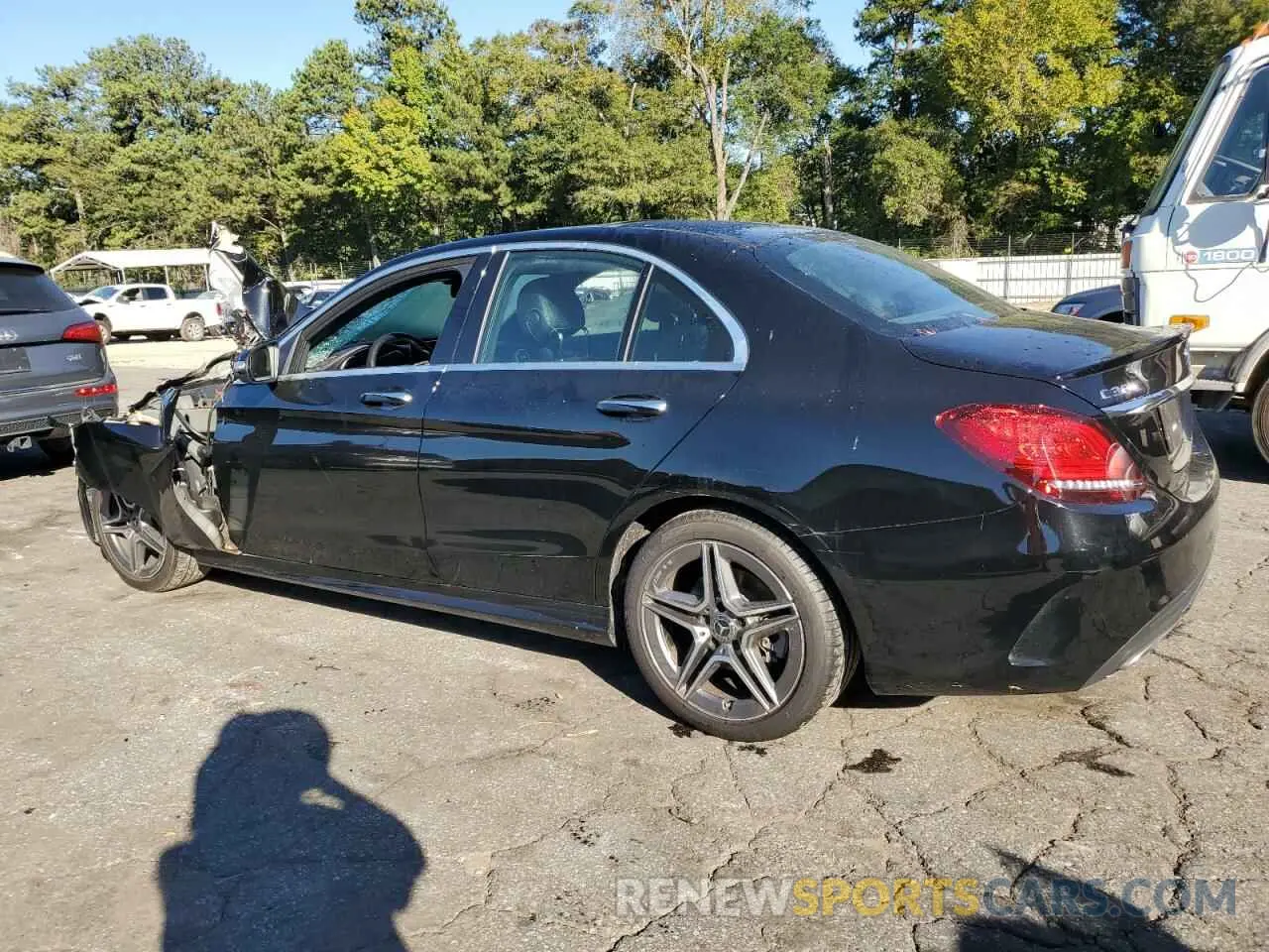 2 Photograph of a damaged car W1KWF8EB4MR648305 MERCEDES-BENZ C-CLASS 2021