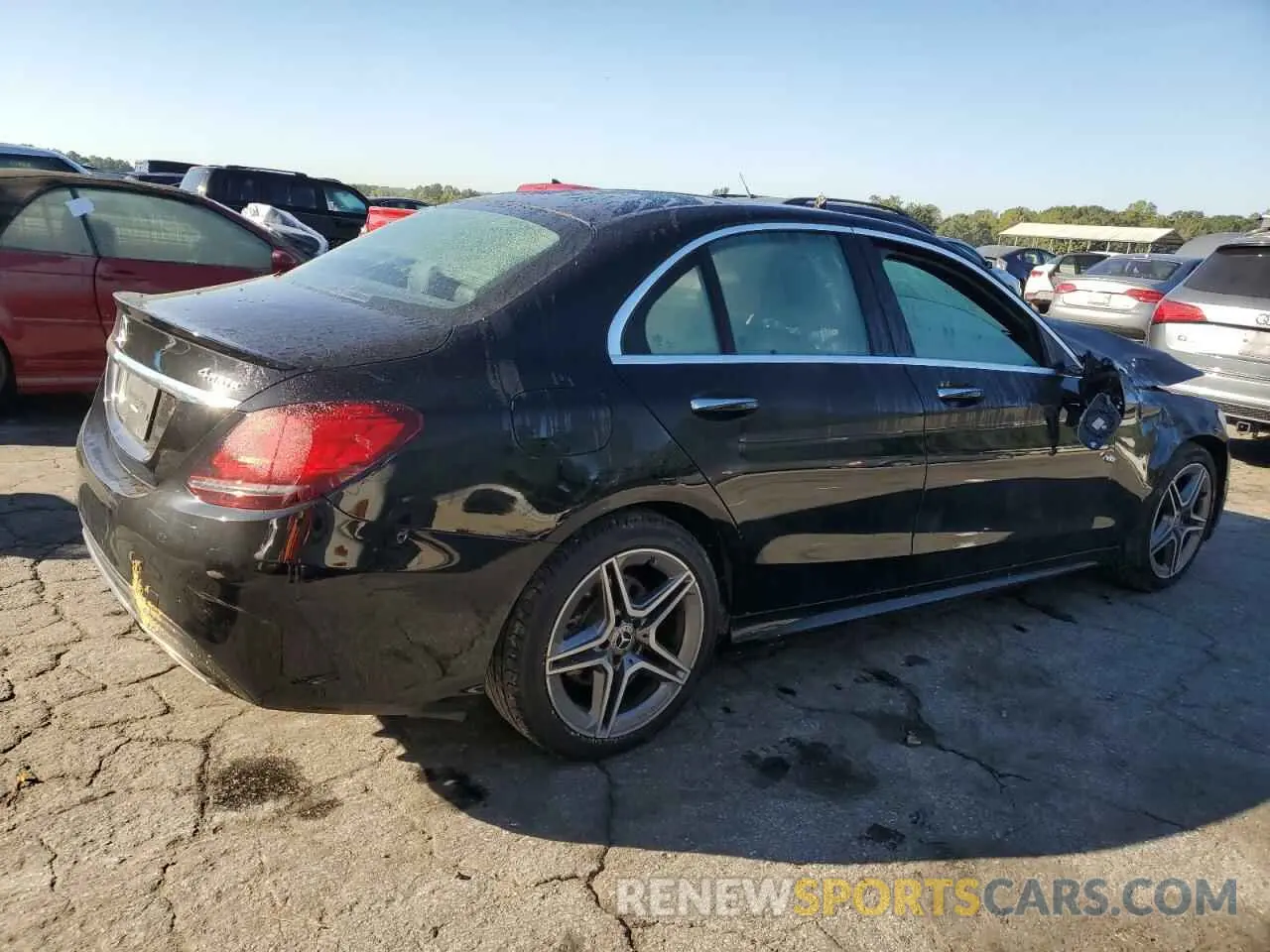 3 Photograph of a damaged car W1KWF8EB4MR648305 MERCEDES-BENZ C-CLASS 2021