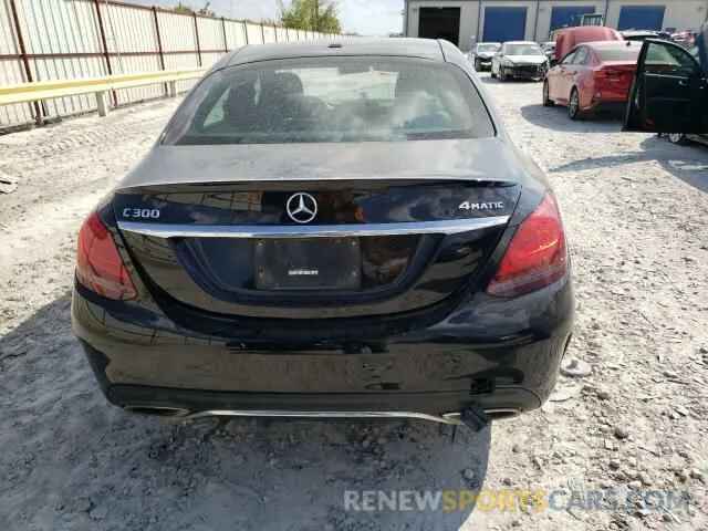 6 Photograph of a damaged car W1KWF8EB5MR615653 MERCEDES-BENZ C-CLASS 2021