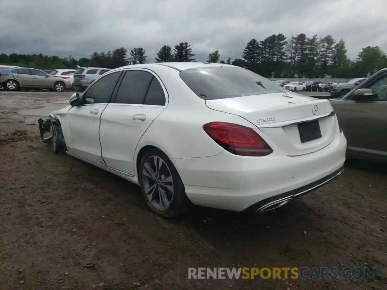 3 Photograph of a damaged car W1KWF8EB5MR619993 MERCEDES-BENZ C-CLASS 2021