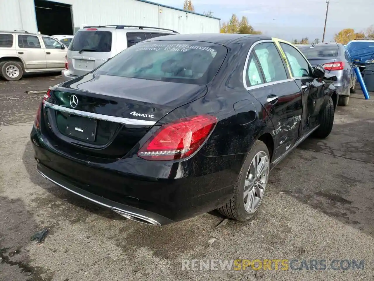 4 Photograph of a damaged car W1KWF8EB5MR634476 MERCEDES-BENZ C-CLASS 2021