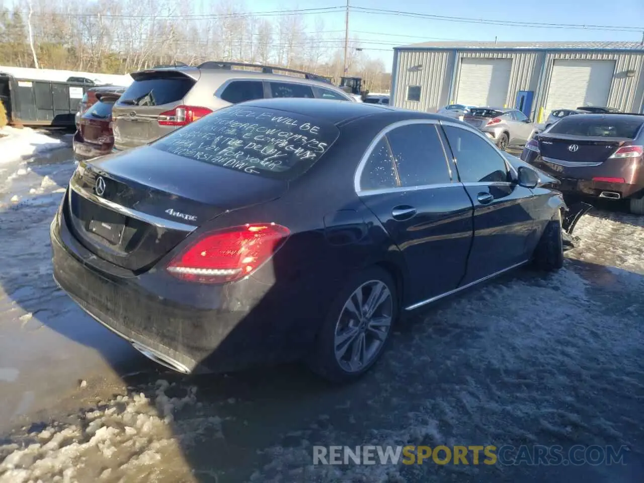 3 Photograph of a damaged car W1KWF8EB5MR643470 MERCEDES-BENZ C-CLASS 2021