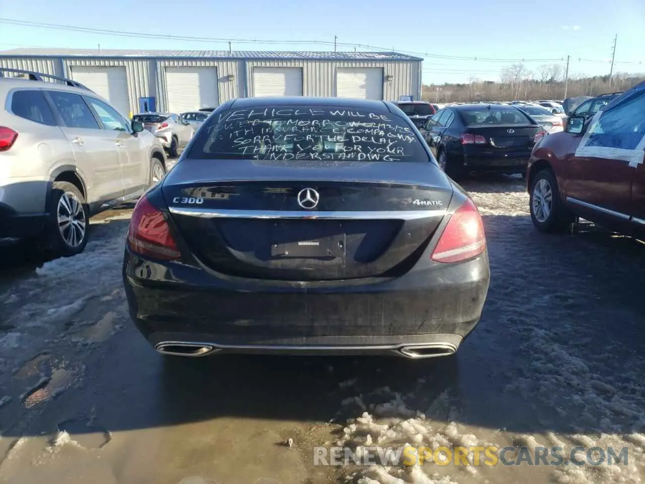 6 Photograph of a damaged car W1KWF8EB5MR643470 MERCEDES-BENZ C-CLASS 2021