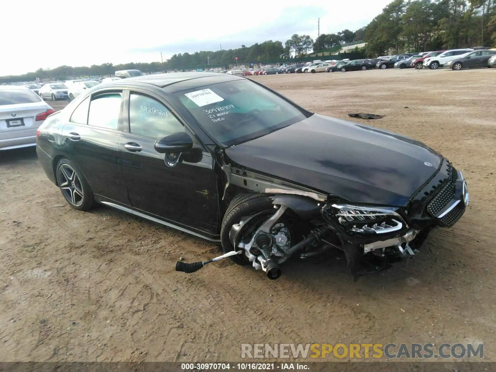 1 Photograph of a damaged car W1KWF8EB5MR643999 MERCEDES-BENZ C-CLASS 2021