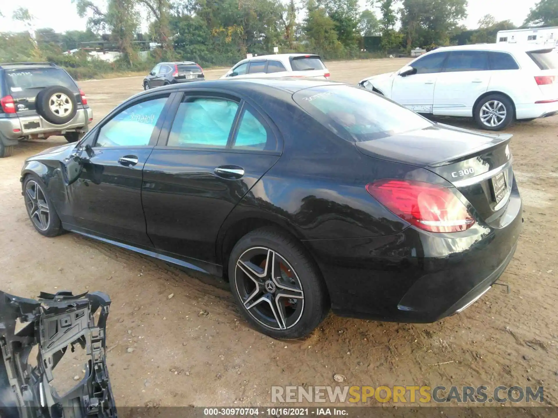 3 Photograph of a damaged car W1KWF8EB5MR643999 MERCEDES-BENZ C-CLASS 2021