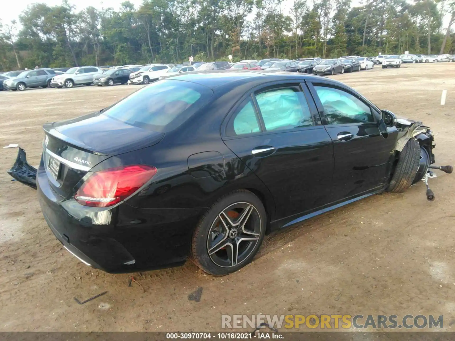 4 Photograph of a damaged car W1KWF8EB5MR643999 MERCEDES-BENZ C-CLASS 2021