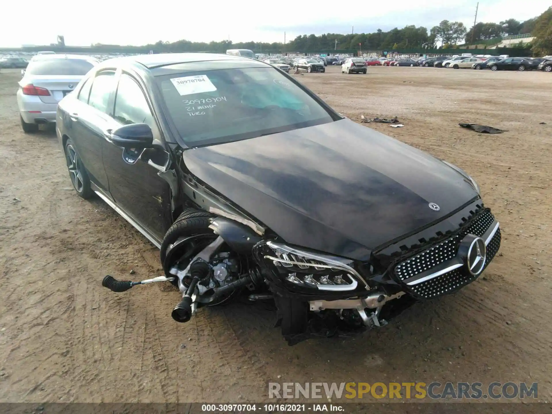 6 Photograph of a damaged car W1KWF8EB5MR643999 MERCEDES-BENZ C-CLASS 2021