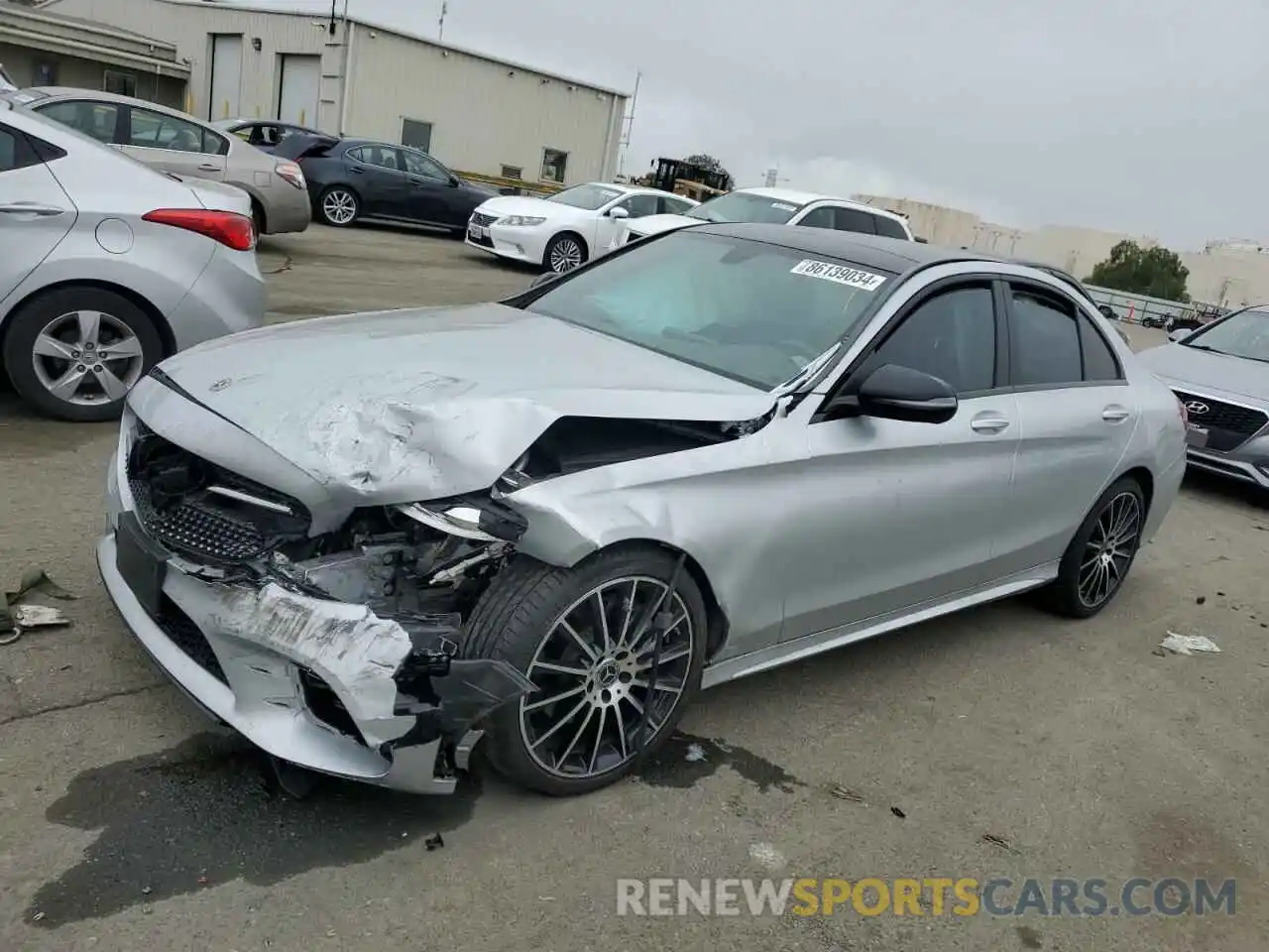 1 Photograph of a damaged car W1KWF8EB5MR653447 MERCEDES-BENZ C-CLASS 2021