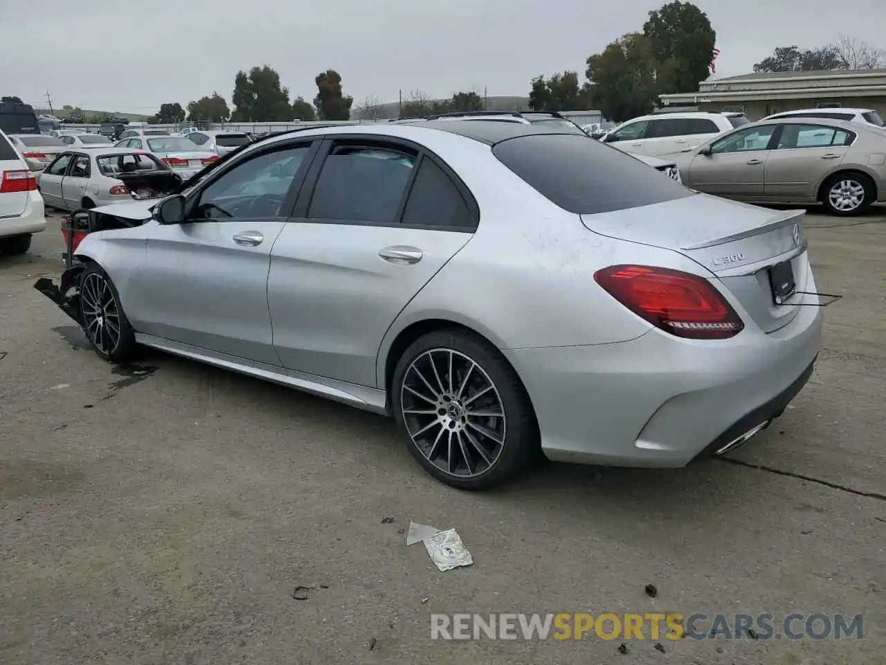 2 Photograph of a damaged car W1KWF8EB5MR653447 MERCEDES-BENZ C-CLASS 2021