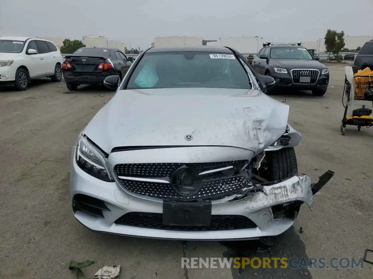 5 Photograph of a damaged car W1KWF8EB5MR653447 MERCEDES-BENZ C-CLASS 2021