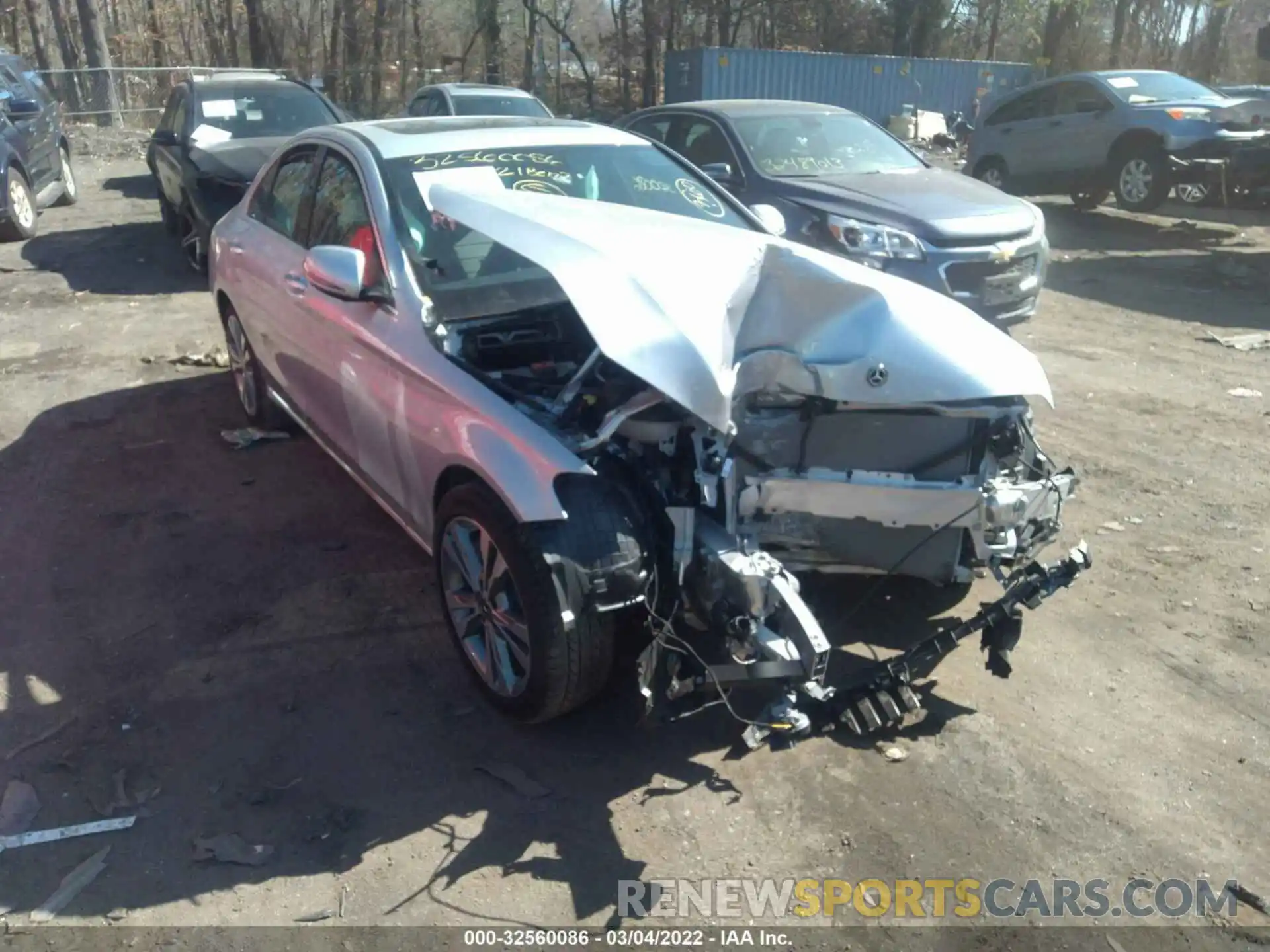 6 Photograph of a damaged car W1KWF8EB7MR646502 MERCEDES-BENZ C-CLASS 2021