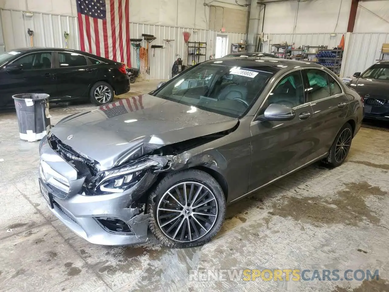 1 Photograph of a damaged car W1KWF8EB8MR605571 MERCEDES-BENZ C-CLASS 2021